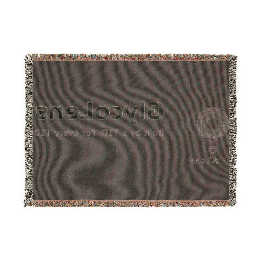 GlycoLens Logo Woven Blanket — Built by a T1D, For Every T1D