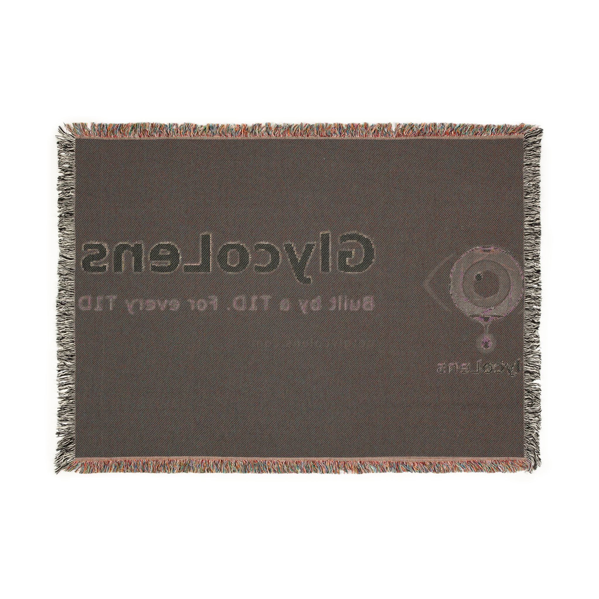 GlycoLens Logo Woven Blanket — Built by a T1D, For Every T1D