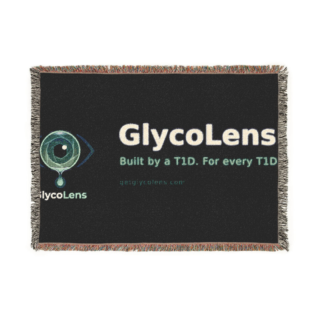 GlycoLens Logo Woven Blanket — Built by a T1D, For Every T1D
