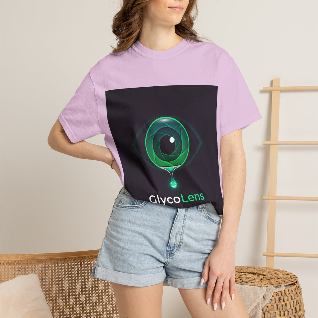 GlycoLens Logo T-Shirt — Green Eye Tech Graphic Tee