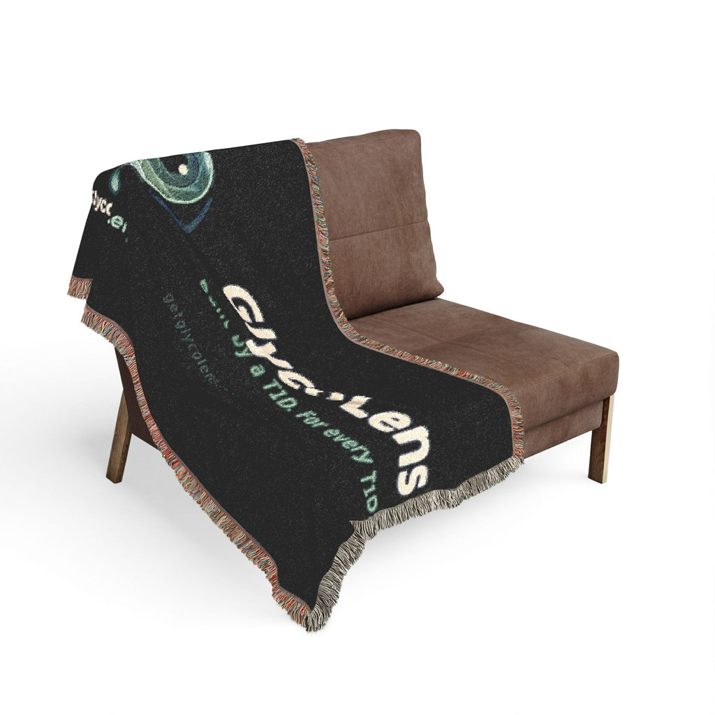 GlycoLens Logo Woven Blanket — Built by a T1D, For Every T1D