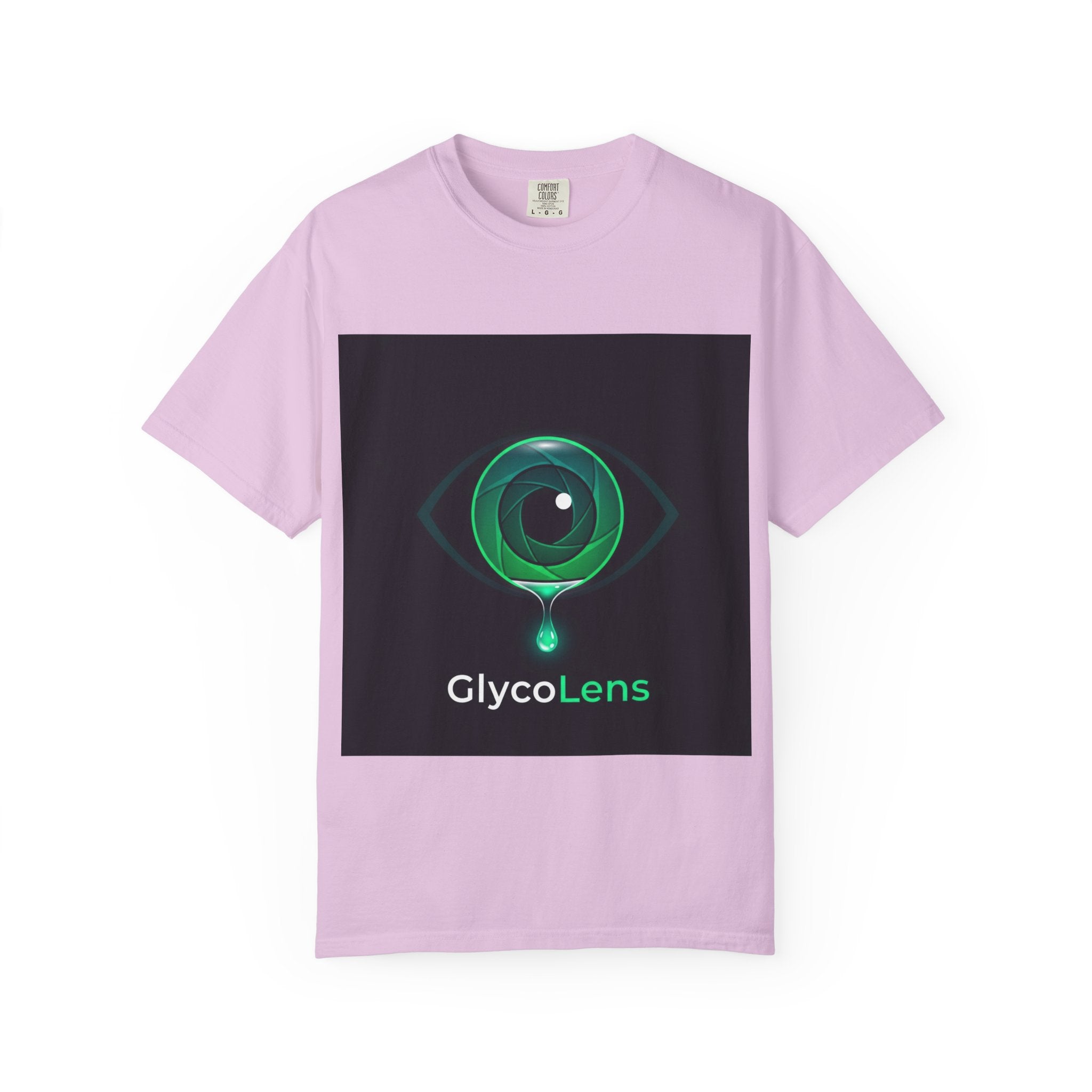 GlycoLens Logo T-Shirt — Green Eye Tech Graphic Tee