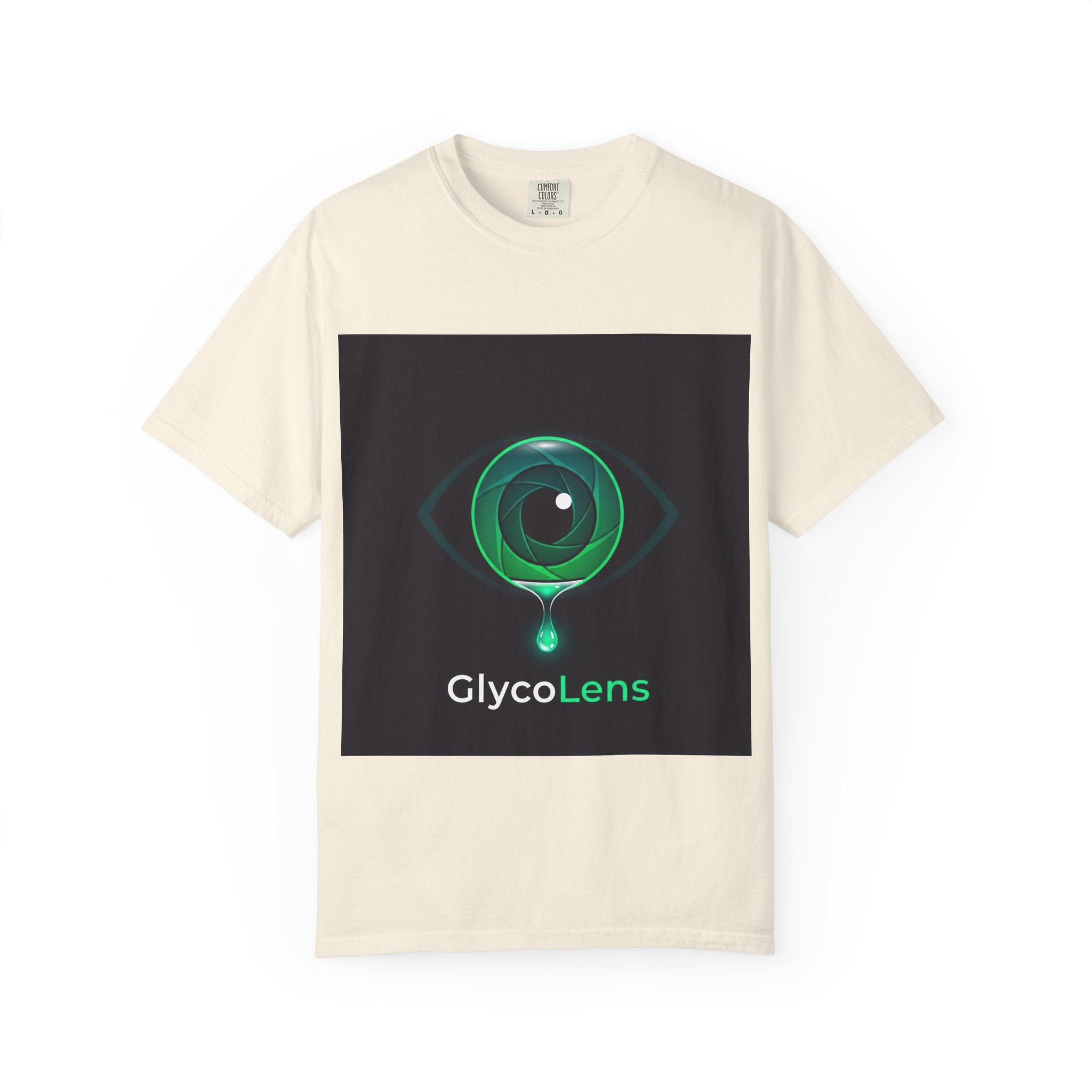 GlycoLens Logo T-Shirt — Green Eye Tech Graphic Tee