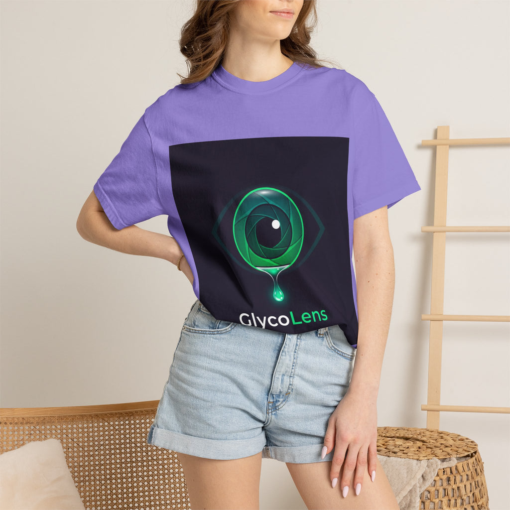GlycoLens Logo T-Shirt — Green Eye Tech Graphic Tee