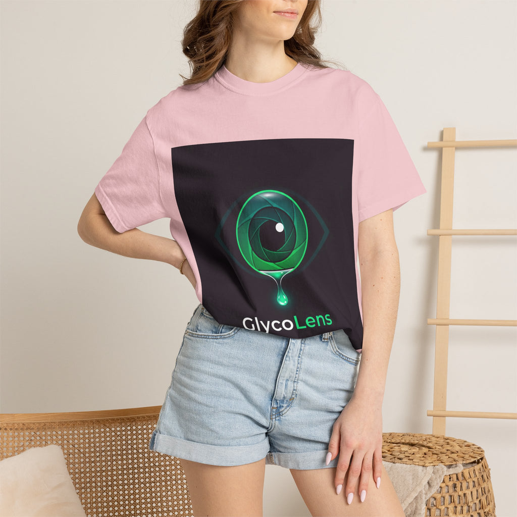 GlycoLens Logo T-Shirt — Green Eye Tech Graphic Tee