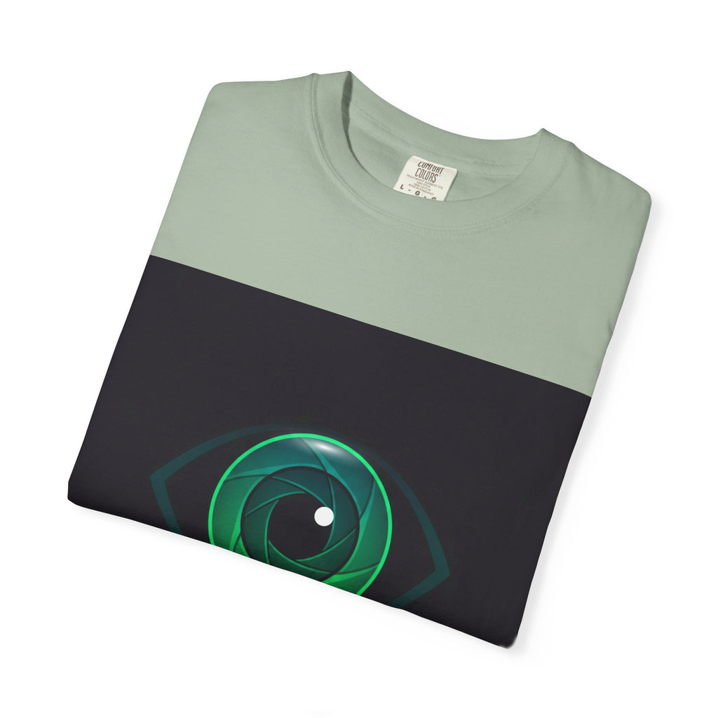 GlycoLens Logo T-Shirt — Green Eye Tech Graphic Tee