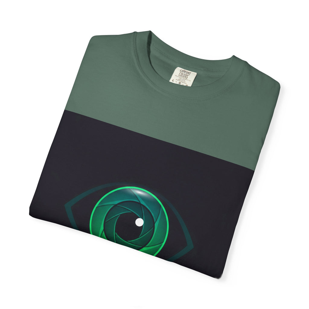GlycoLens Logo T-Shirt — Green Eye Tech Graphic Tee