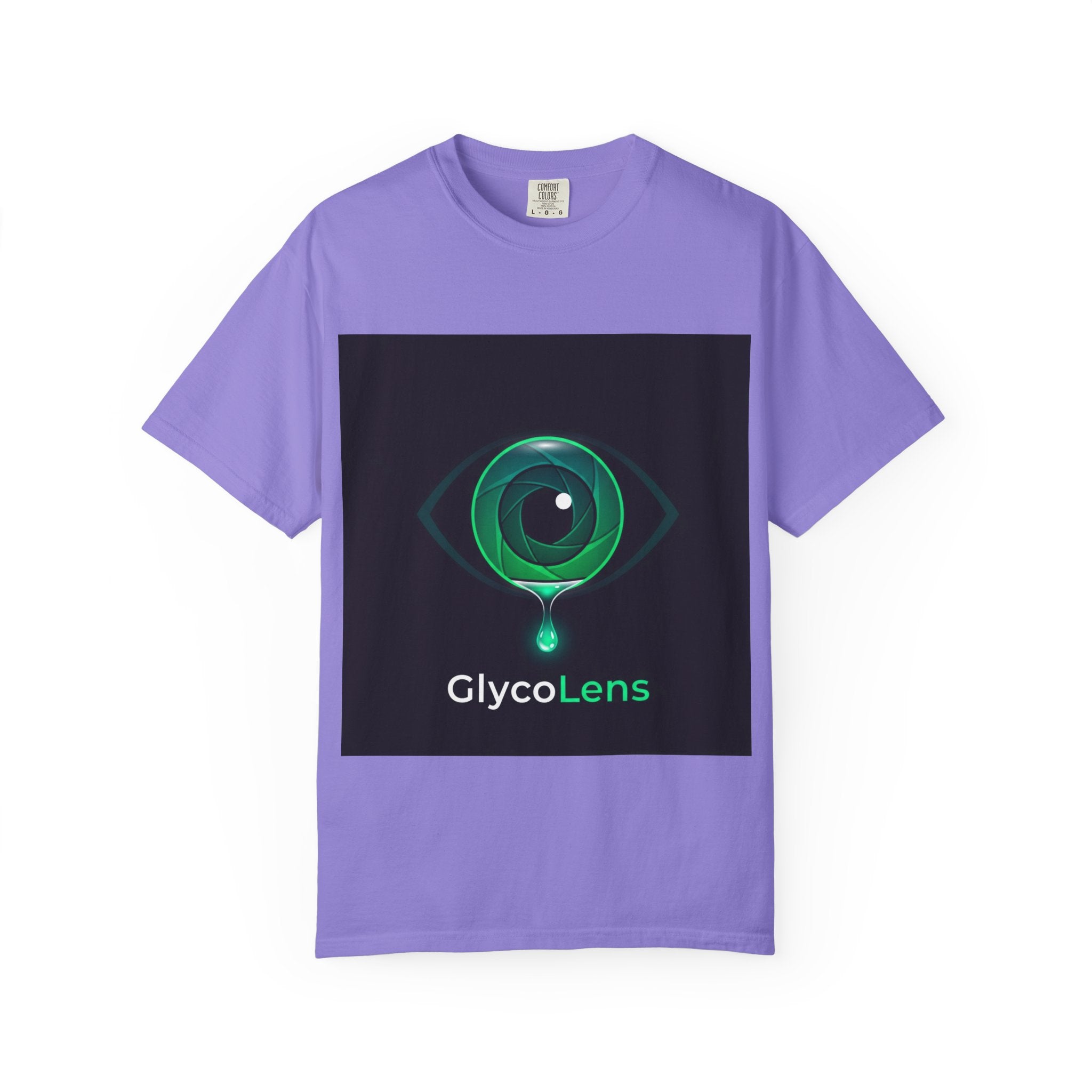 GlycoLens Logo T-Shirt — Green Eye Tech Graphic Tee