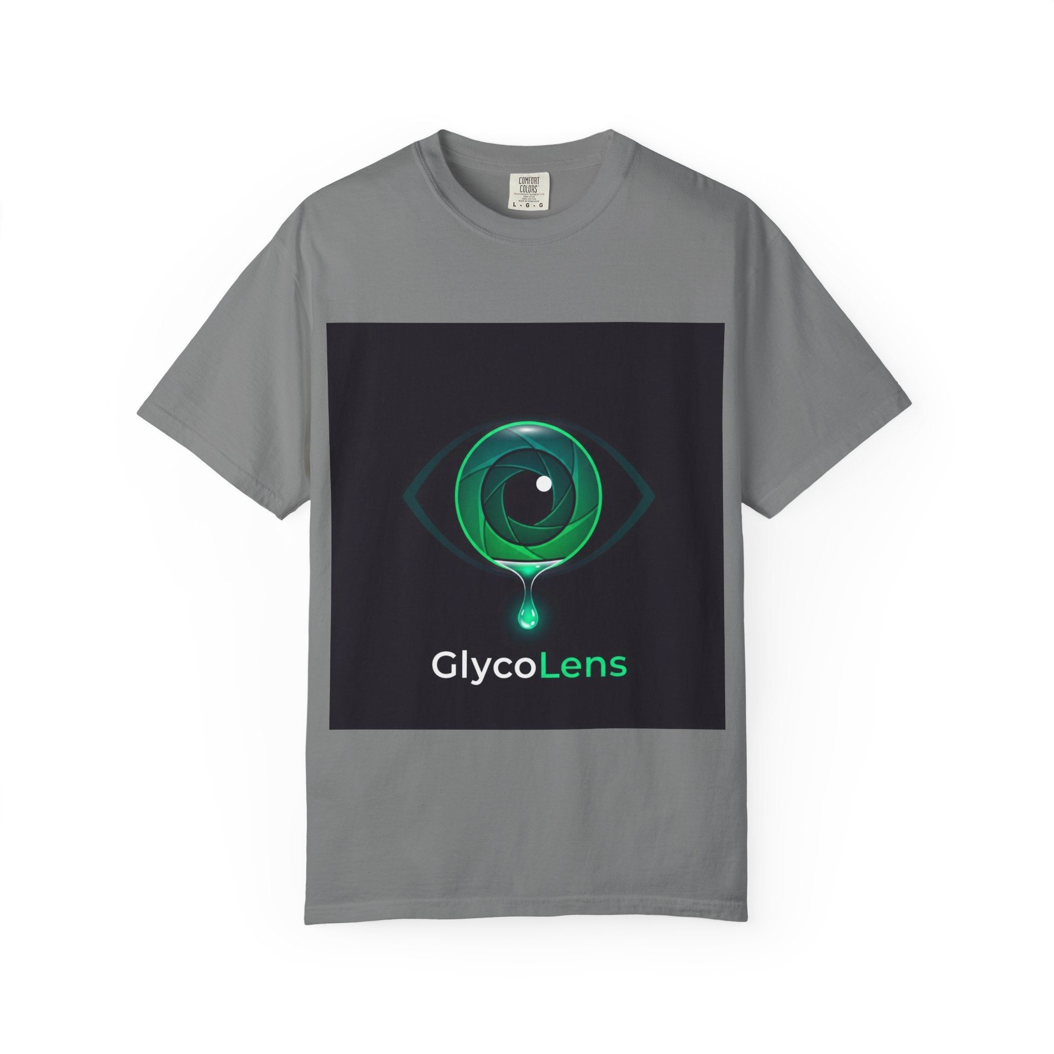 GlycoLens Logo T-Shirt — Green Eye Tech Graphic Tee