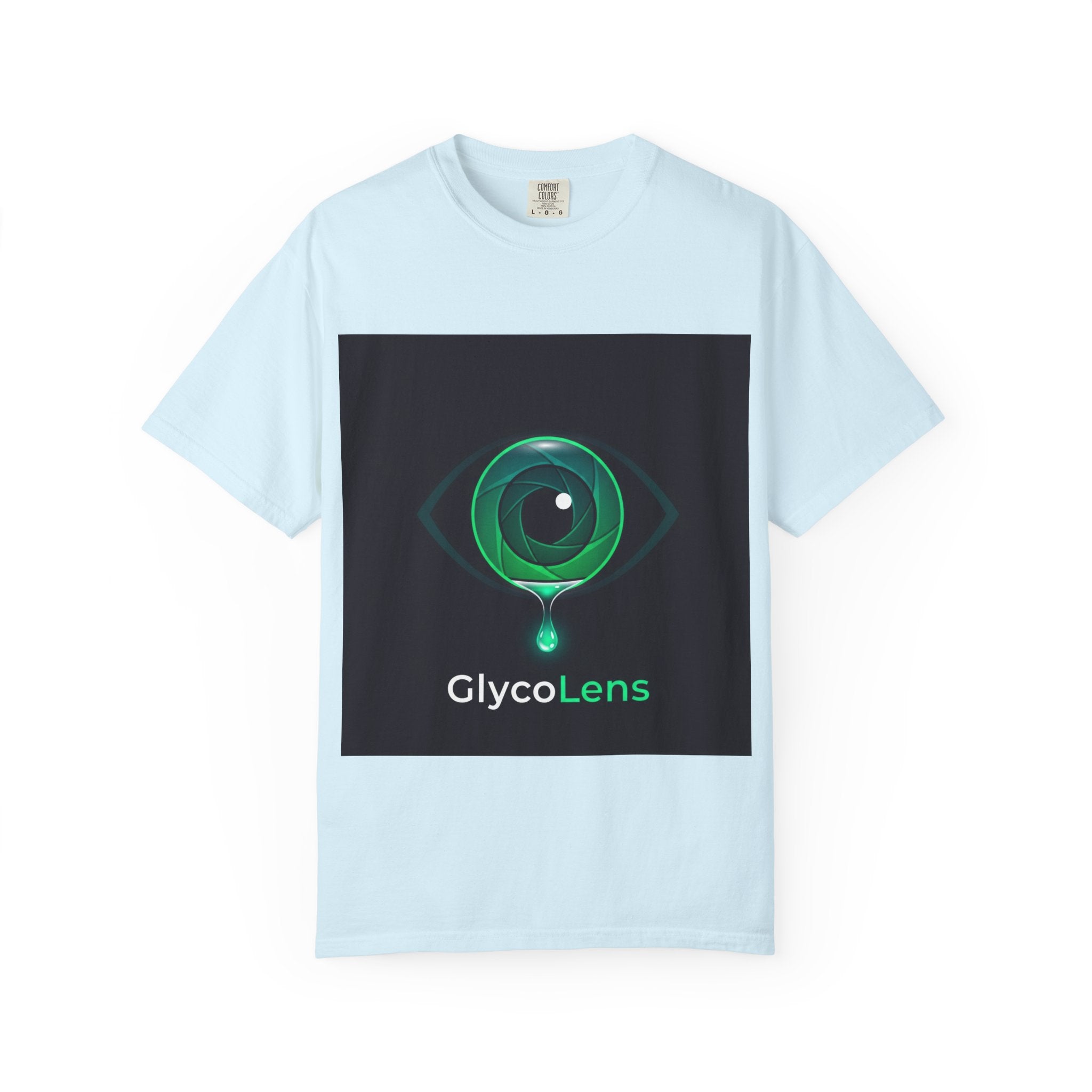 GlycoLens Logo T-Shirt — Green Eye Tech Graphic Tee